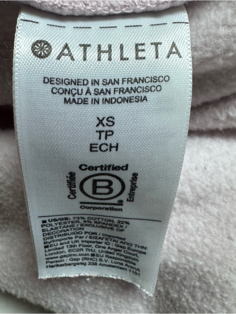 ATHLETA Forever Fleece Mid Rise 4" Inseam Shorts In Pink Women's Size XS - Picture 5 of 7